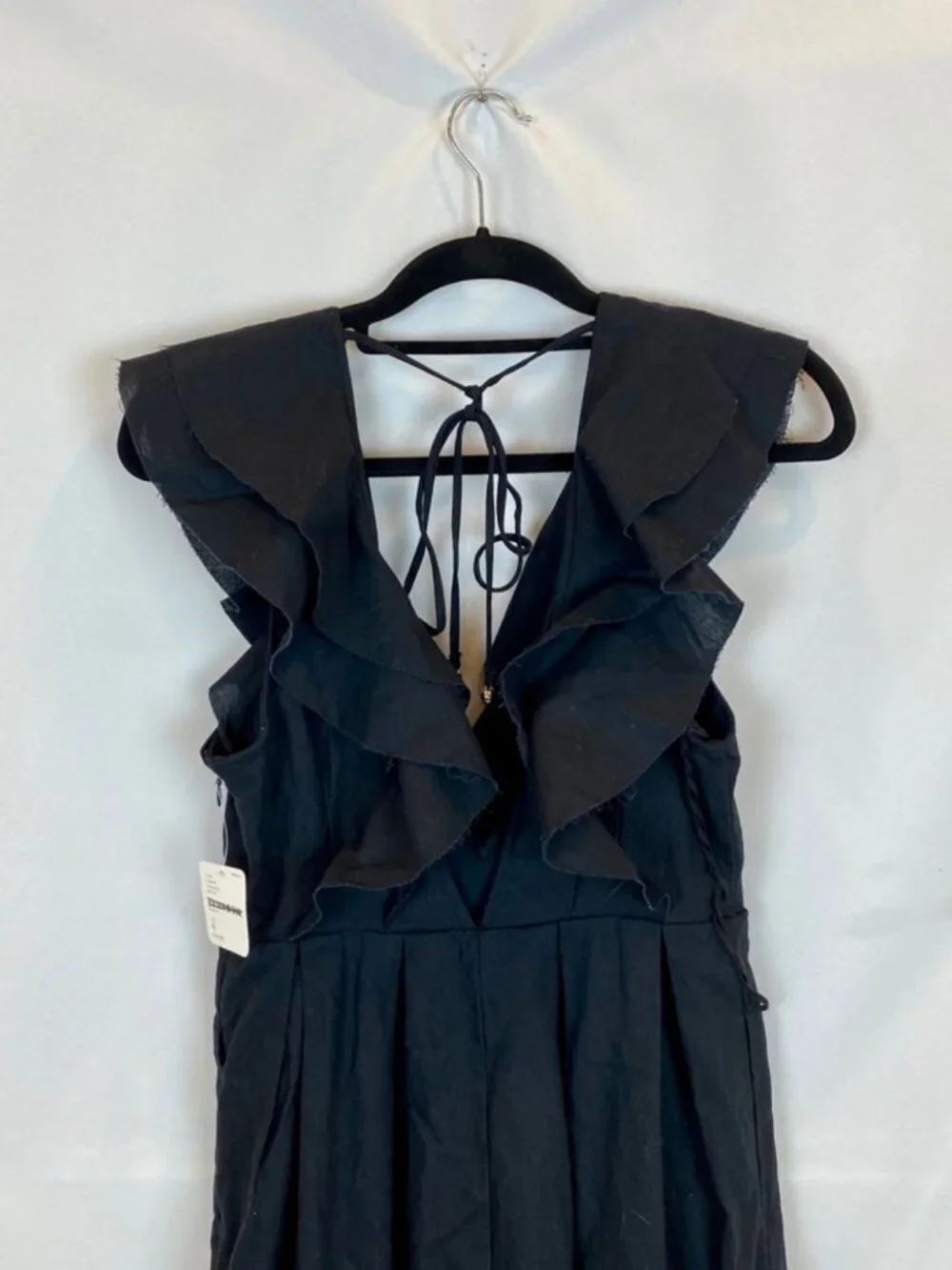 NWT Free People Marta Jumpsuit Black Wide-Leg